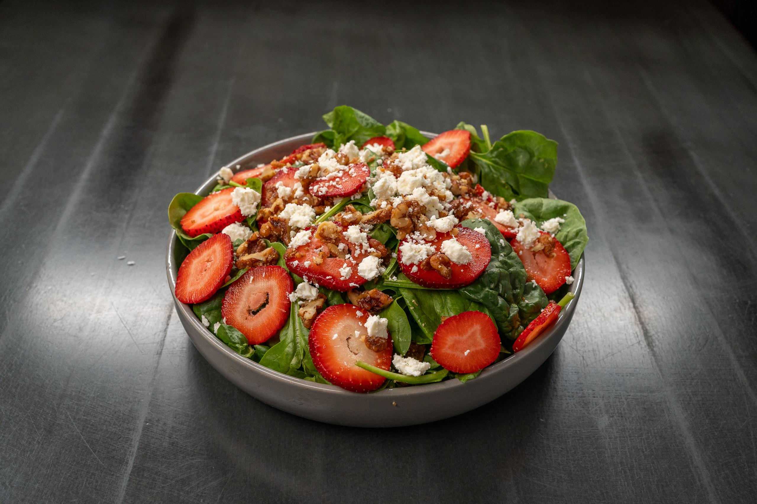 Spinach & Strawberry Salad.