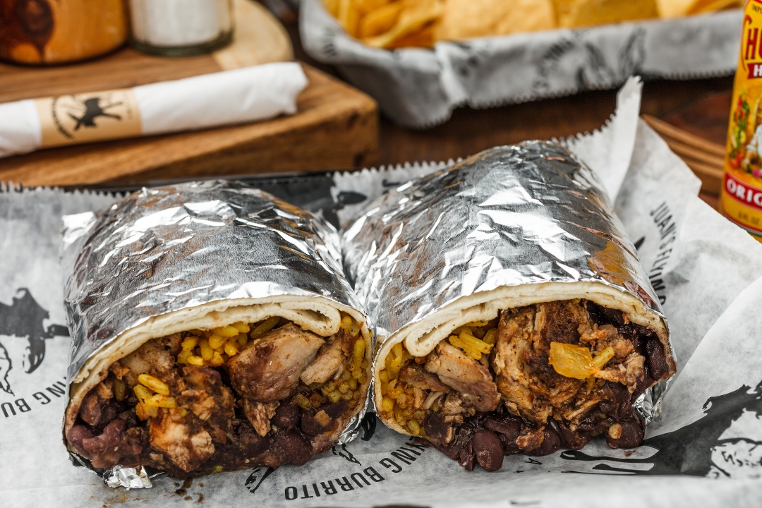 Jerk Chicken Burrito.