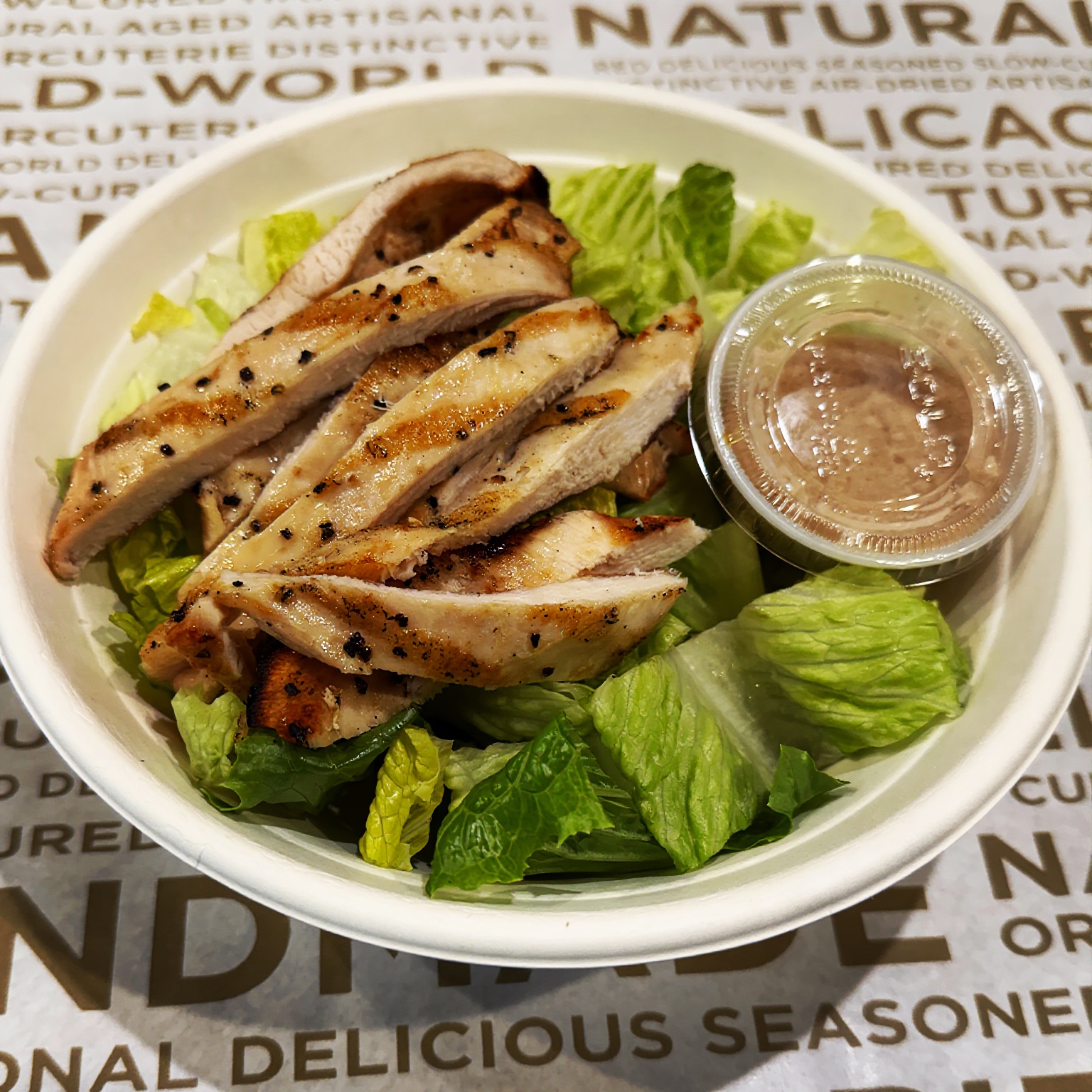 Grilled Chicken Caesar Salad.