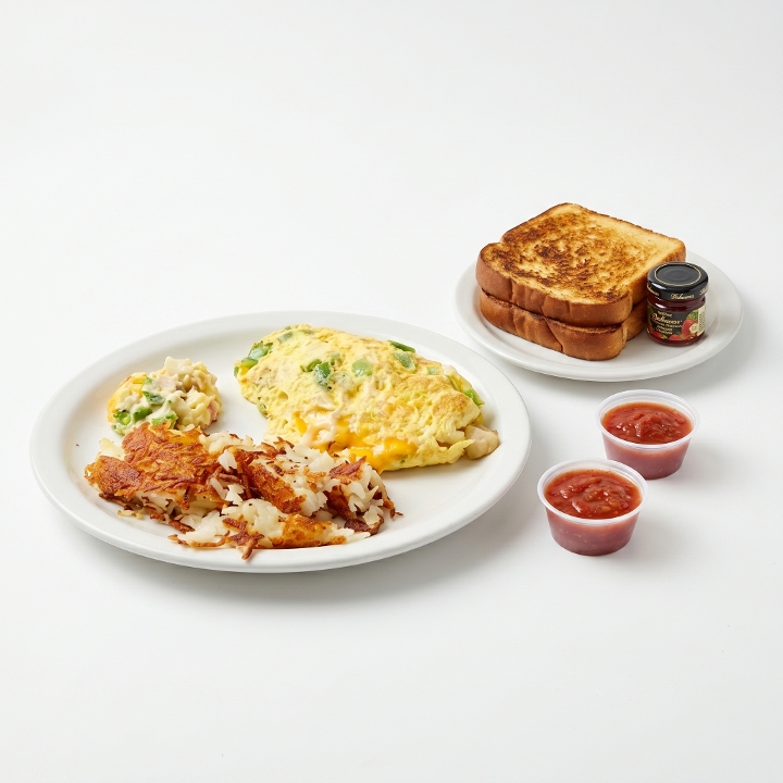 Kitchen Sink Omelette.