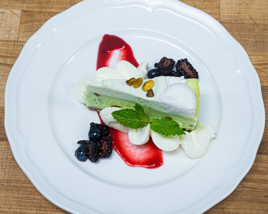 Pistachio Cheesecake.