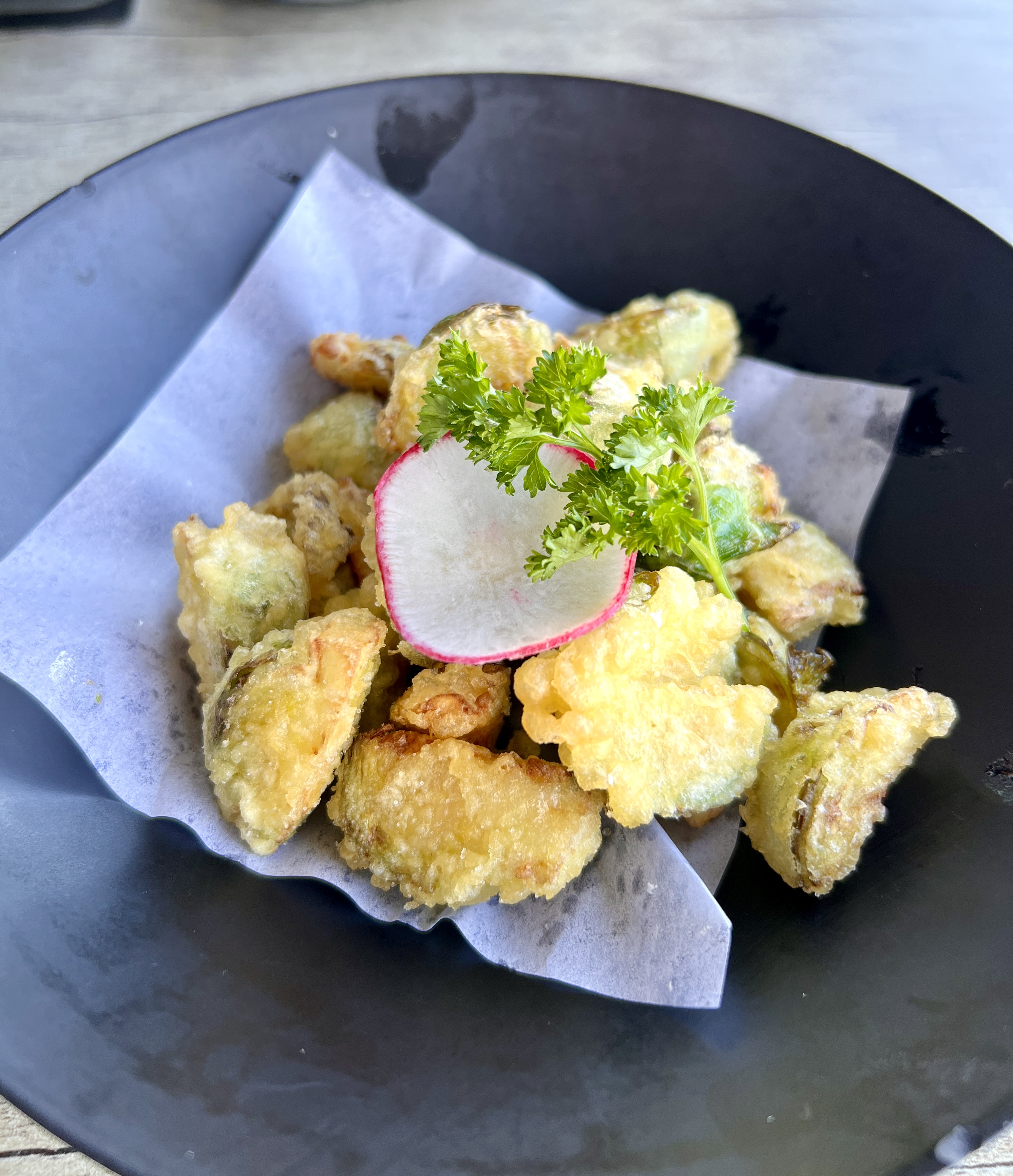 Brussel Sprouts Tempura.
