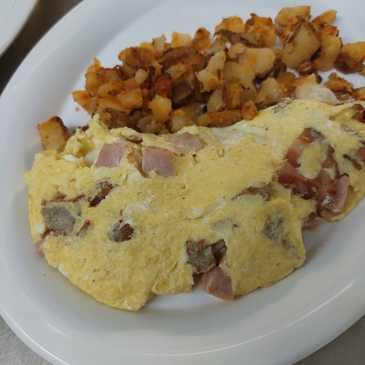 Meat Lovers Omelette.
