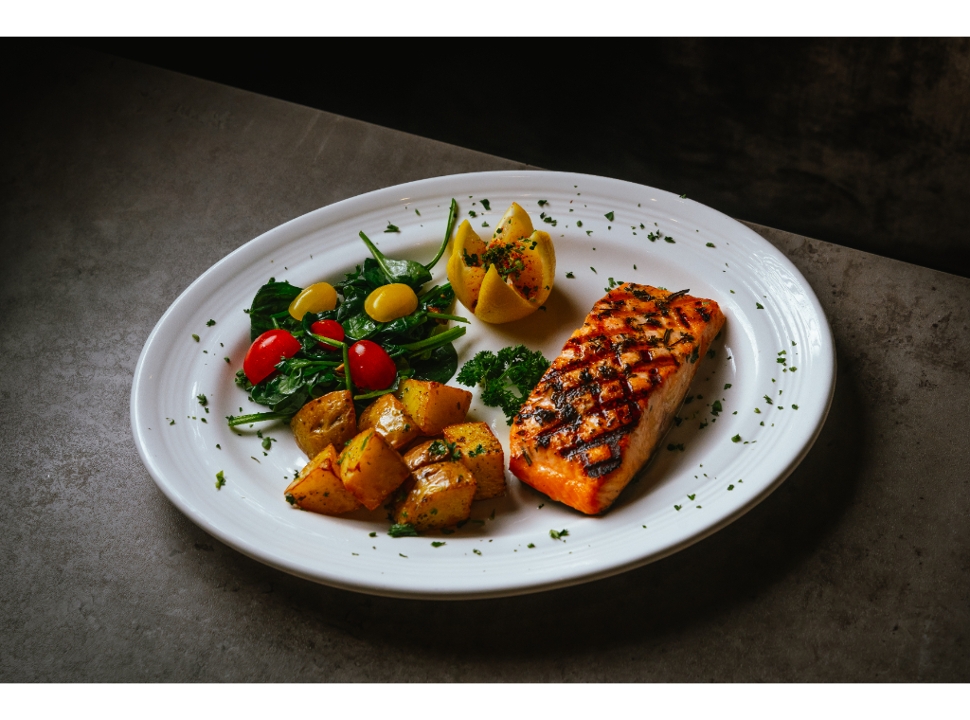 Grilled Salmon.