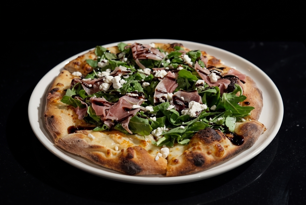Small Prosciutto and Fig Pizza.