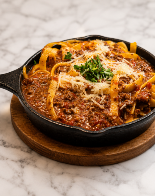 G's Authentic Bolognese Pasta.