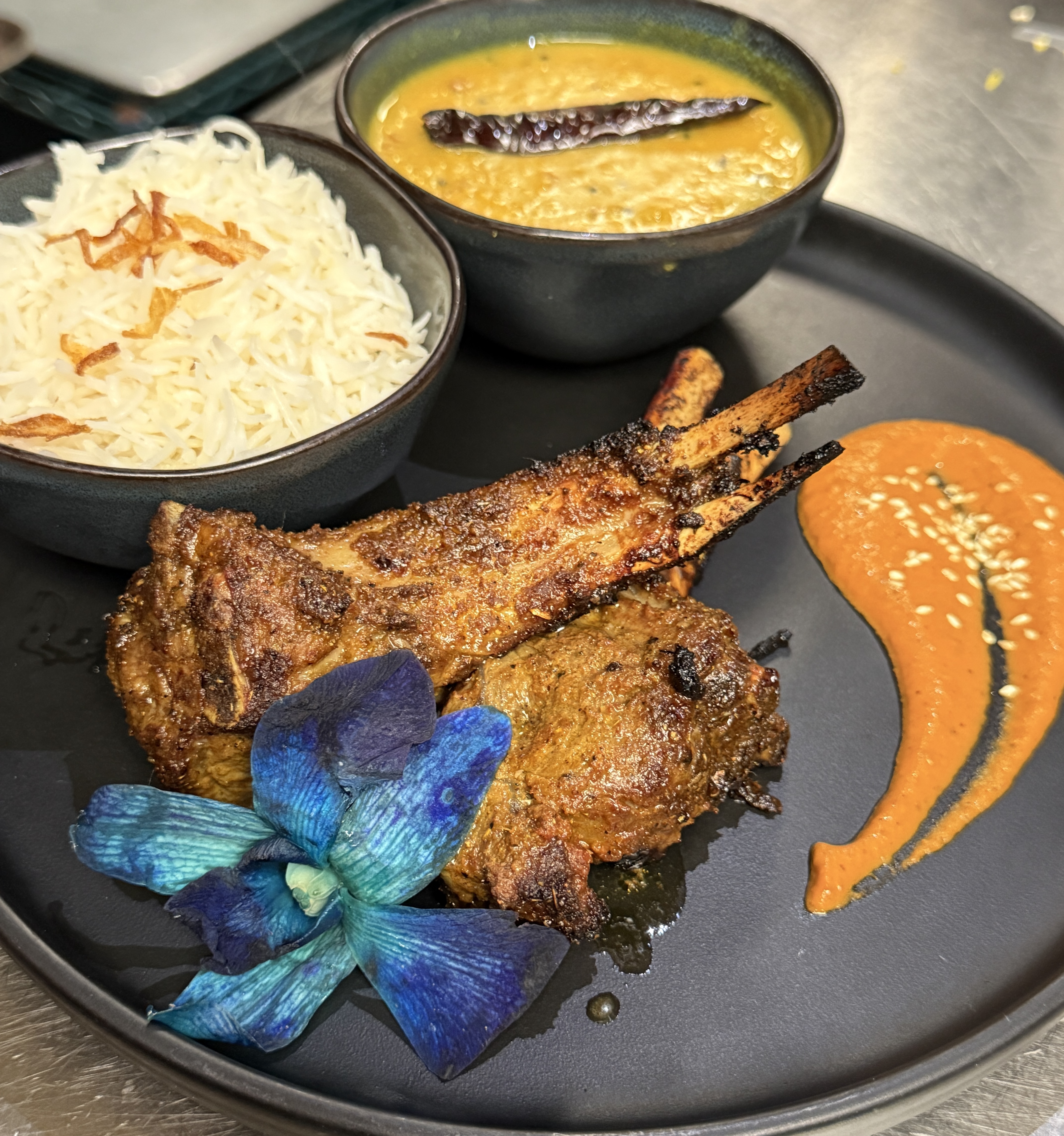 Nawabi Herb-Crusted Lamb Rack.