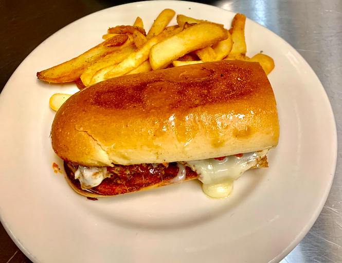 Chicken Parmigiana Sub.