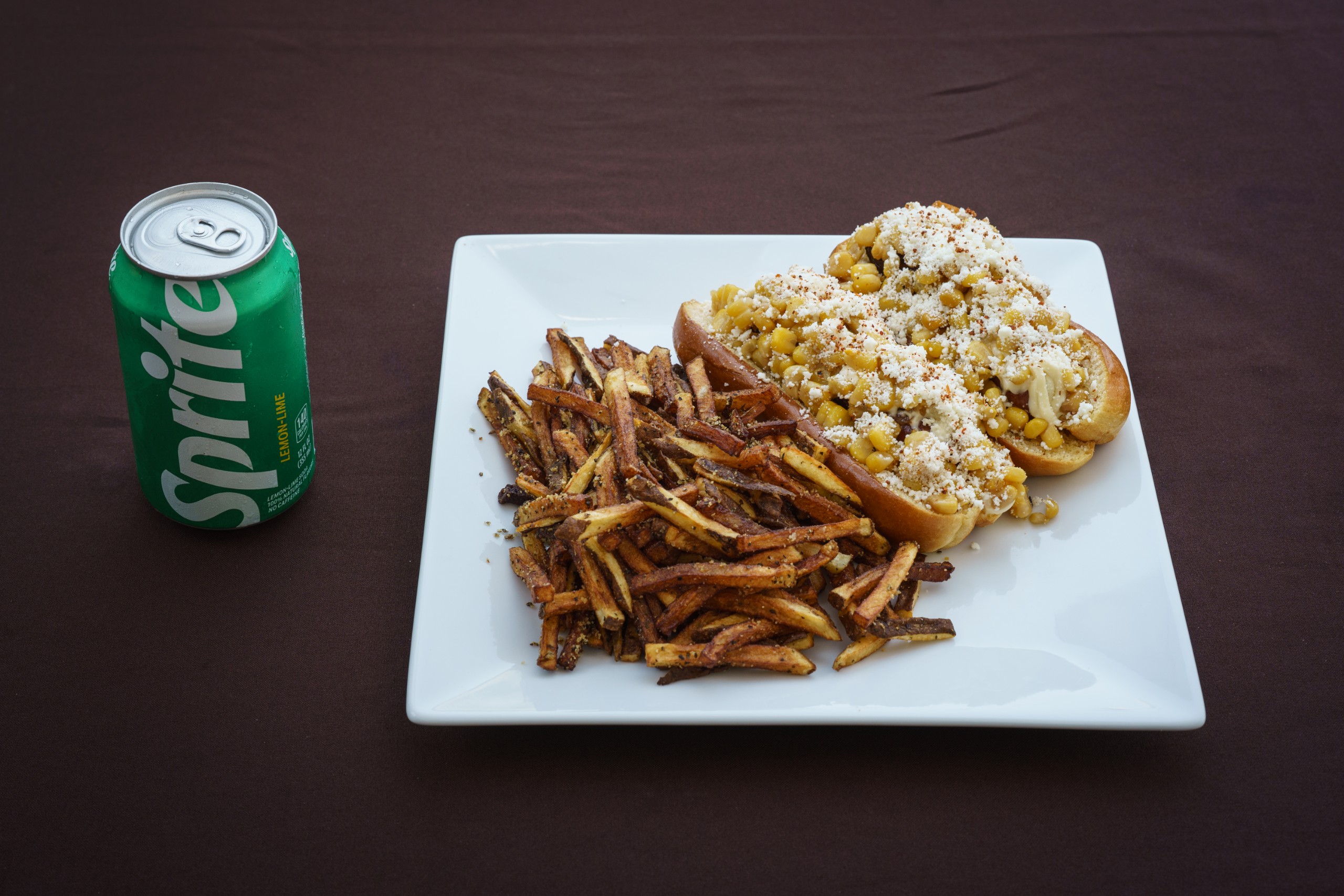 $12.00 Meal Deal: Elote Dog.
