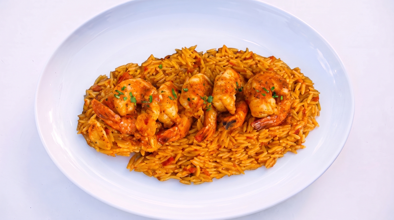 Georgios Shrimp Garlic W. Orzo.