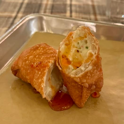 Crab Rangoon Egg Rolls.