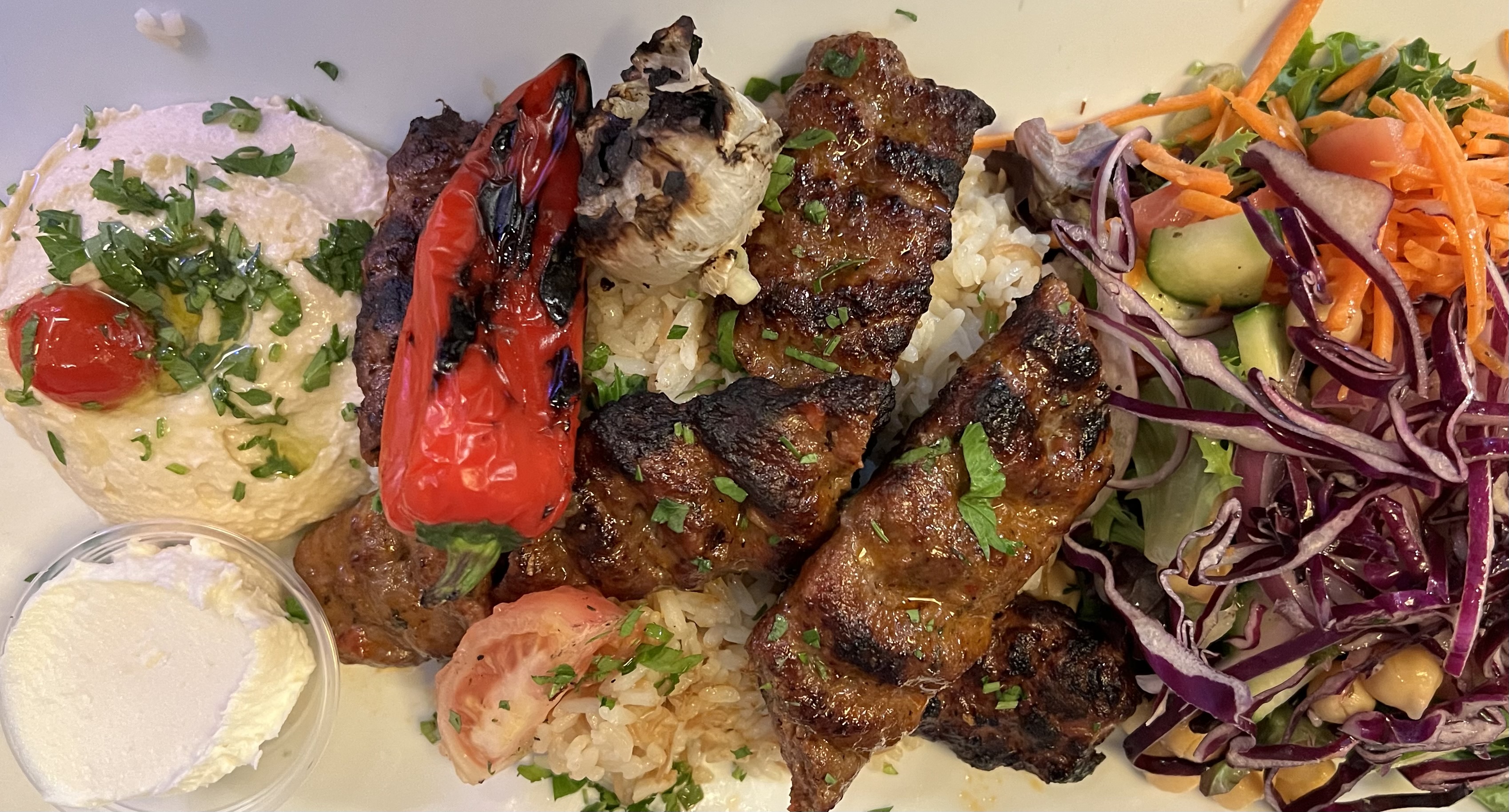 Kefta Kabob Platter.