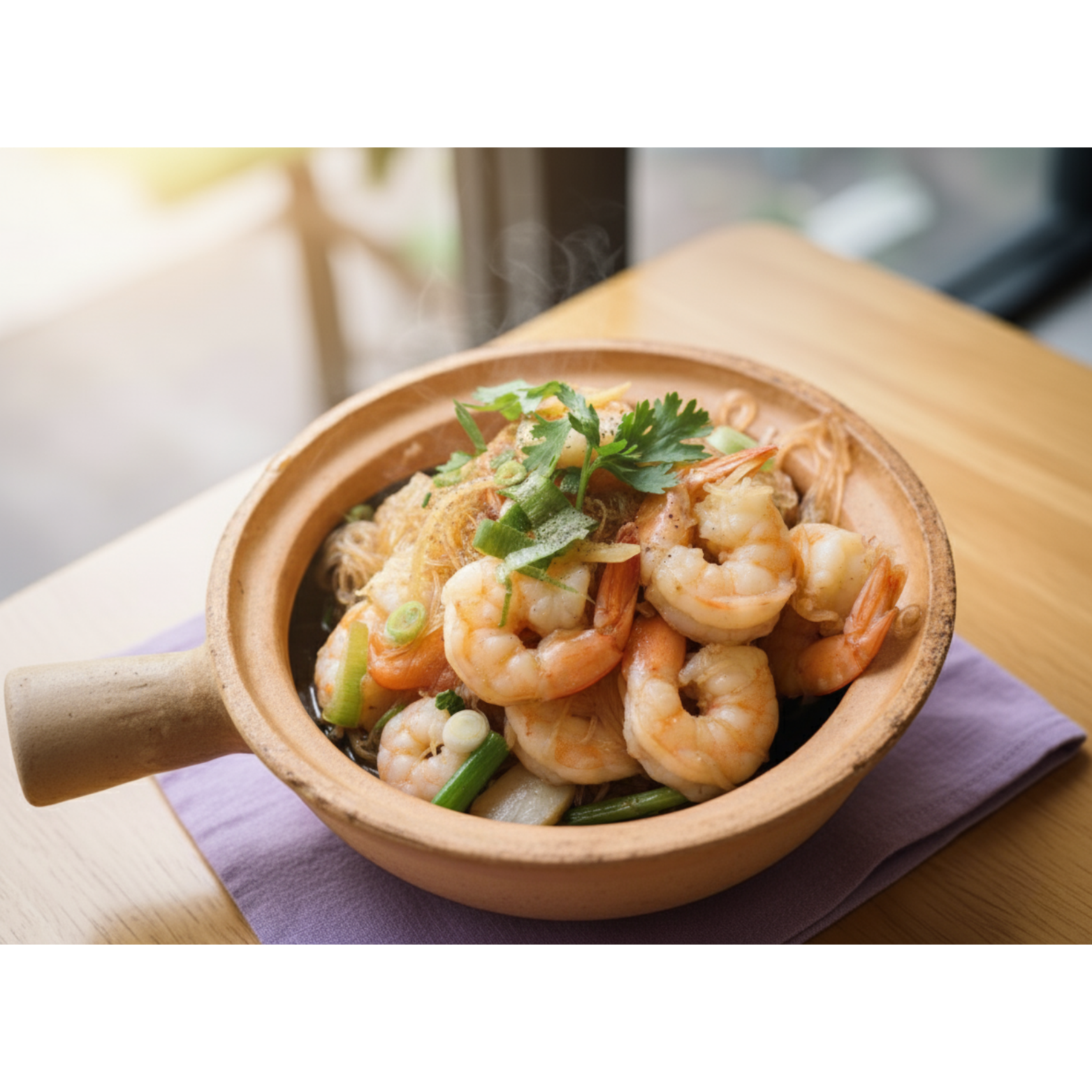 Shrimp Clay Pot.