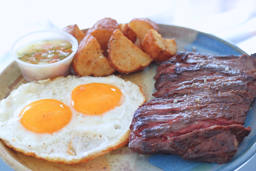 Steak n' Eggs.
