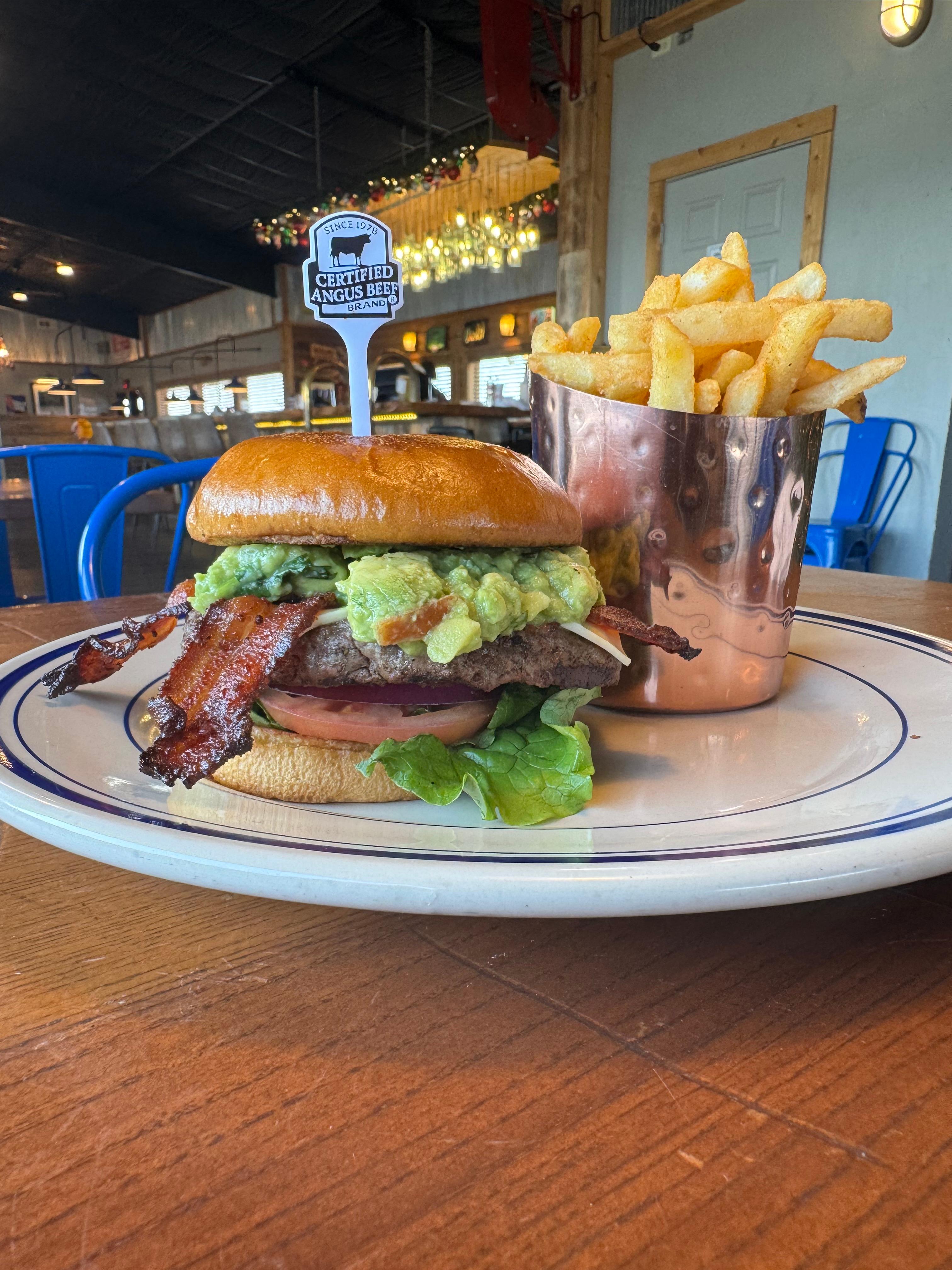 Bacon Avocado Burger.