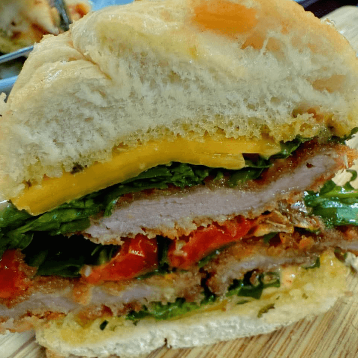 Chicken Caprese Sandwich.