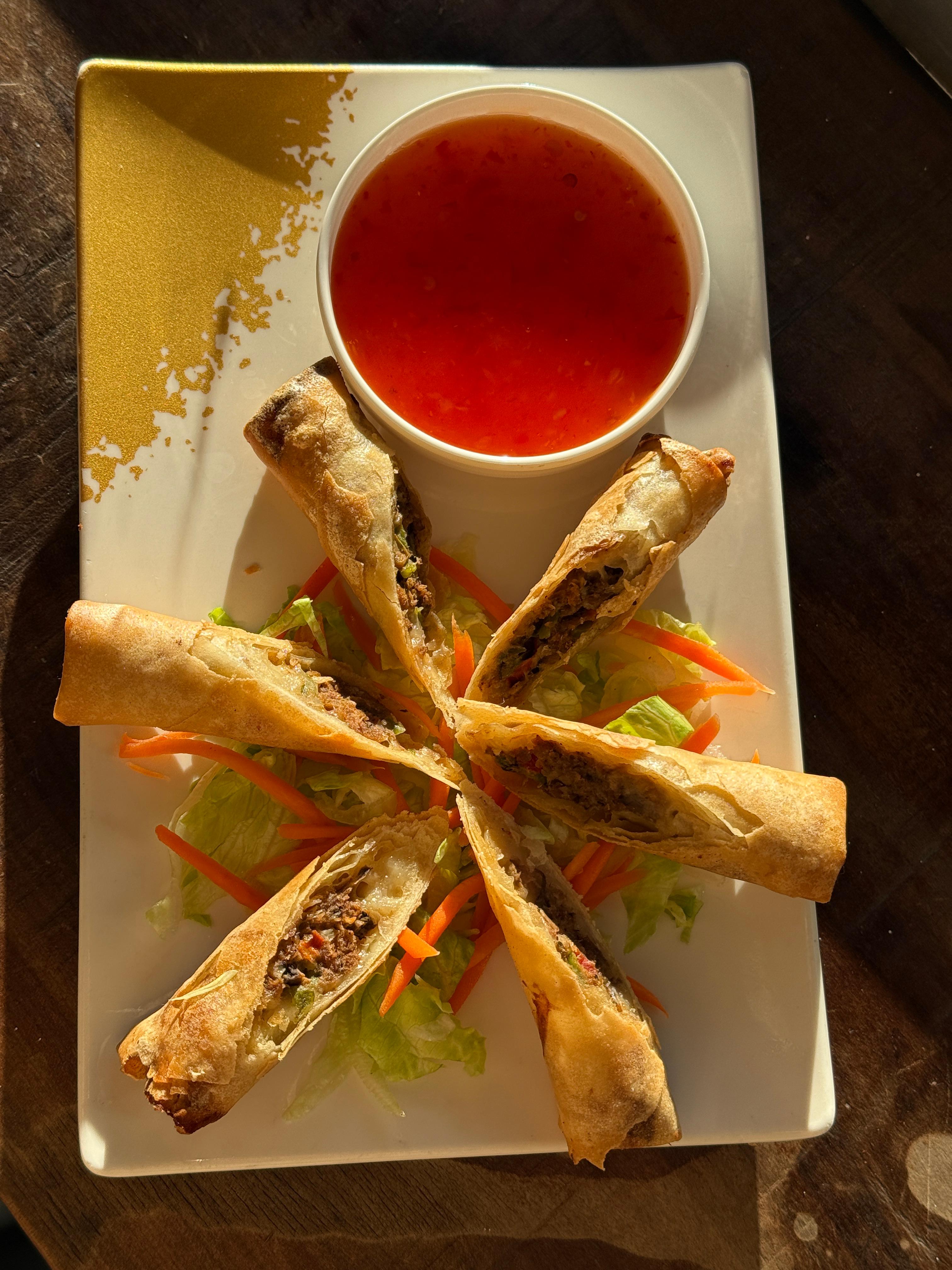 Philly Cheesesteak Egg Rolls.