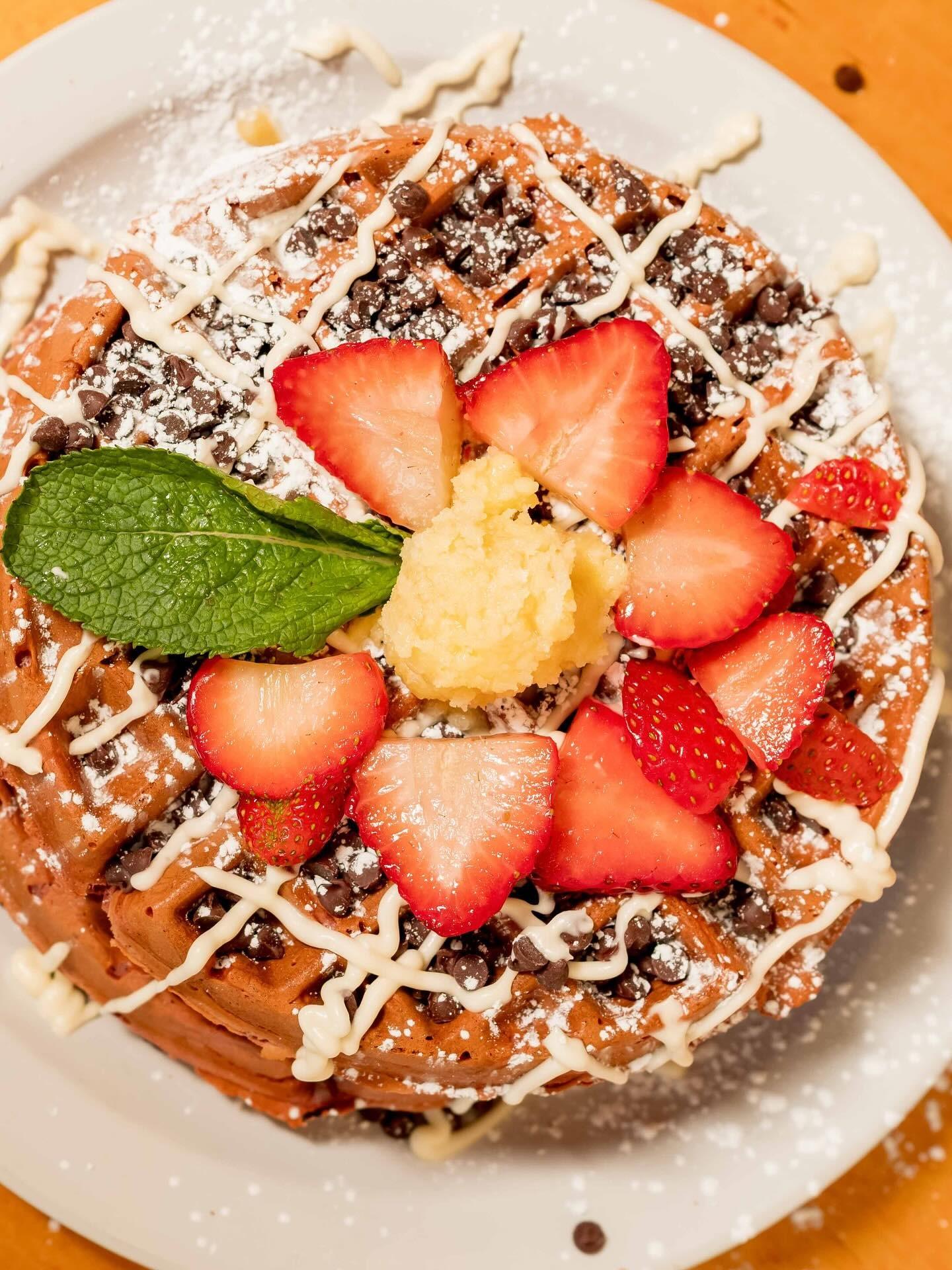 Red Velvet Waffles.