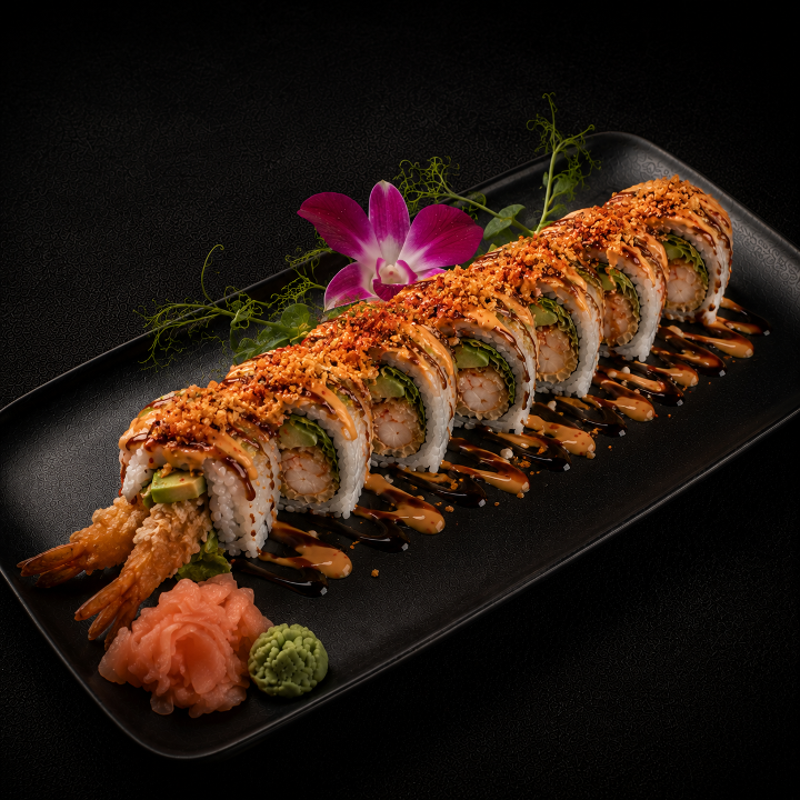 Spicy Crunchy Shrimp Roll.