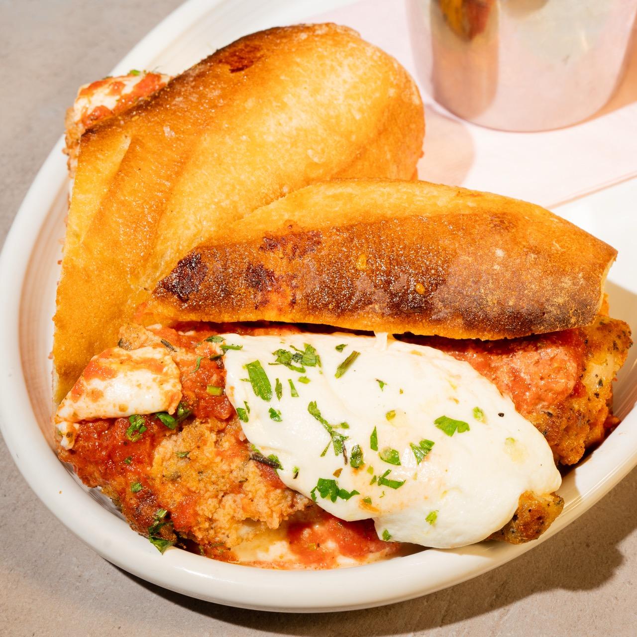 Chicken Parm Sandwich.