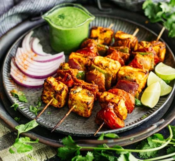 Paneer Tikka Kebab.