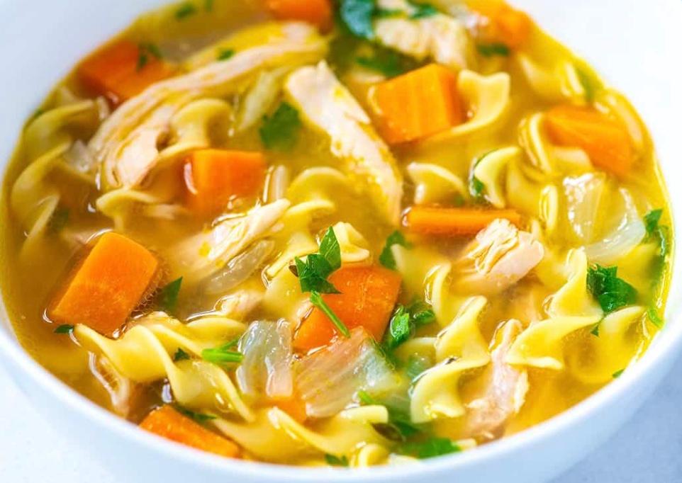 CHICKEN NOODLE SOUP.