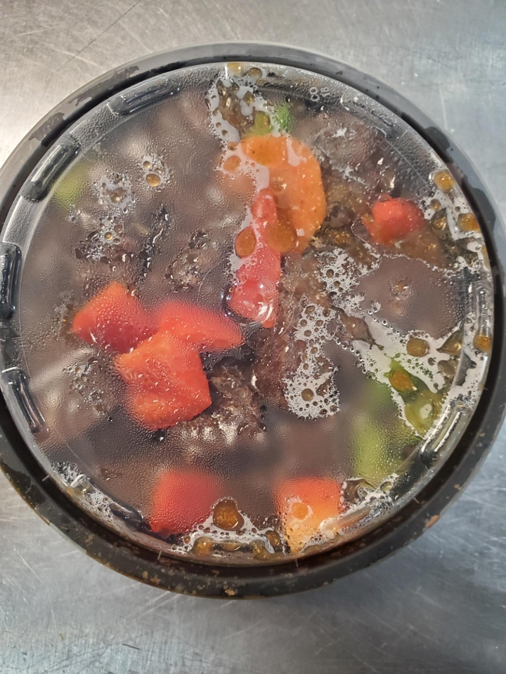One Third Pan Pepper Steak (feeds 10 plus ).