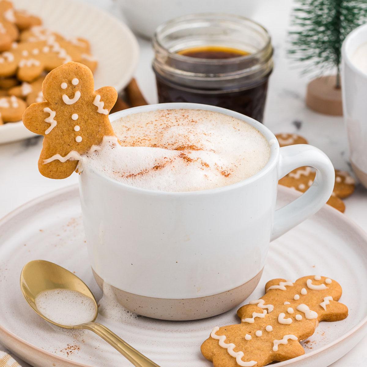 THE GINGERBREAD MAN LATTE- WINTER SPECIAL.