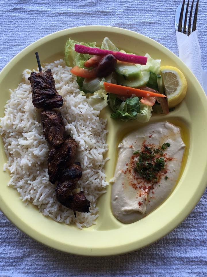 Beef Kabob Lunch.