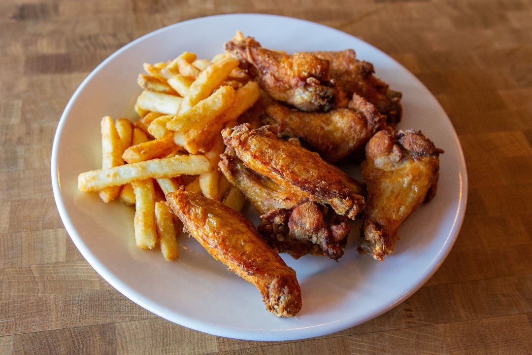 Five Wings And Fries.