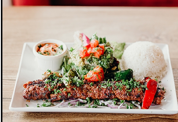 Adana Kebab Plate.