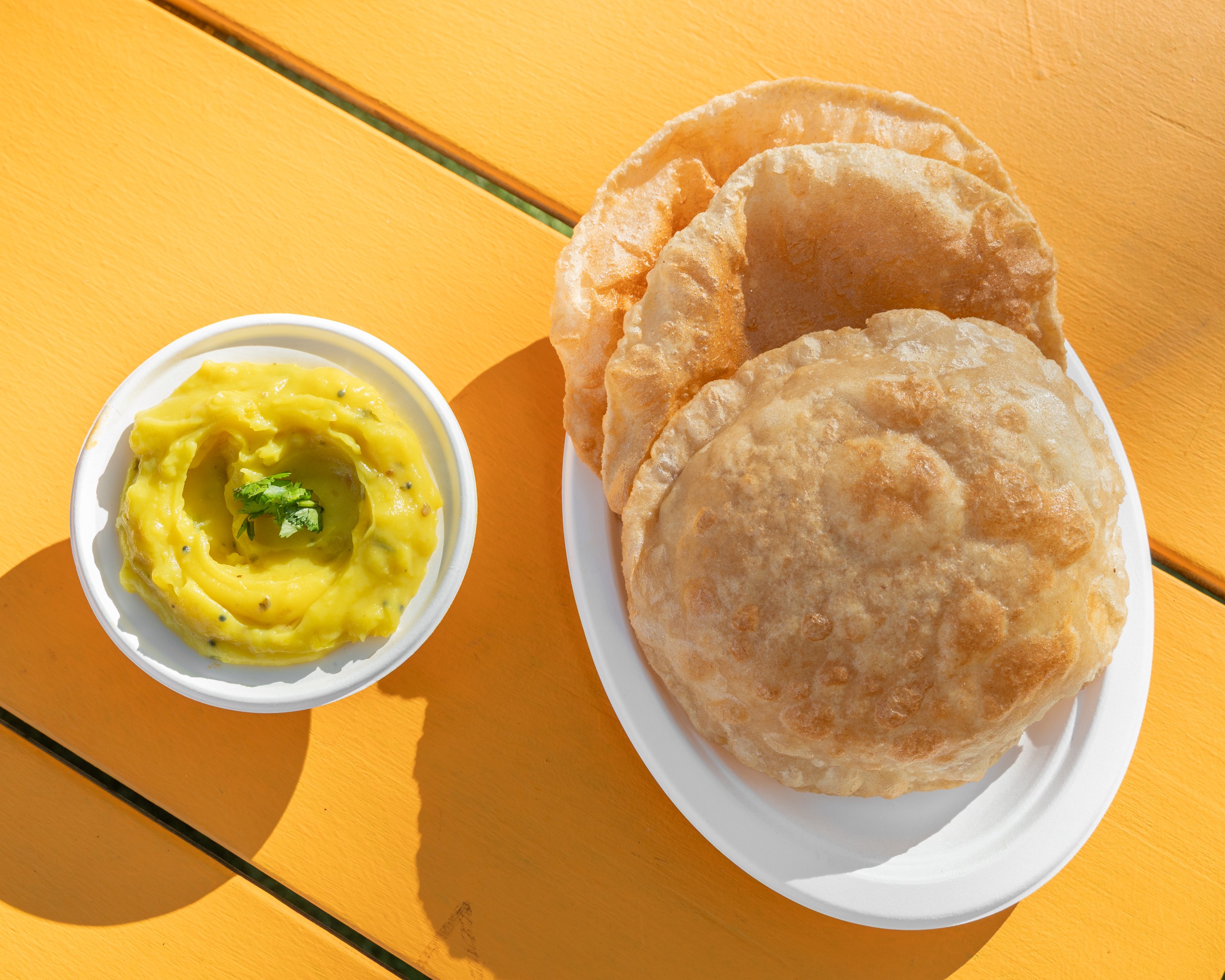 O - Poori w/ Aloo Masala.