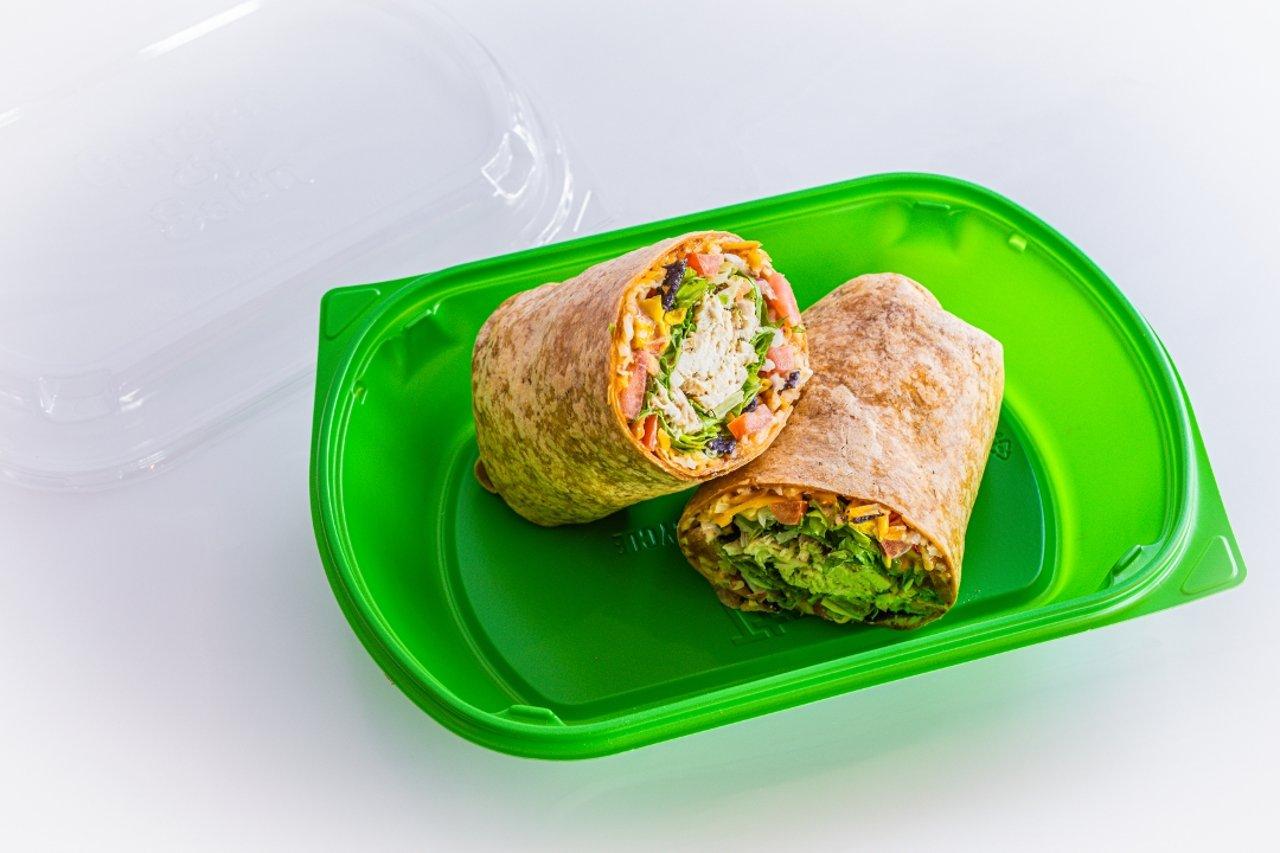Bbq ranch chicken wrap.