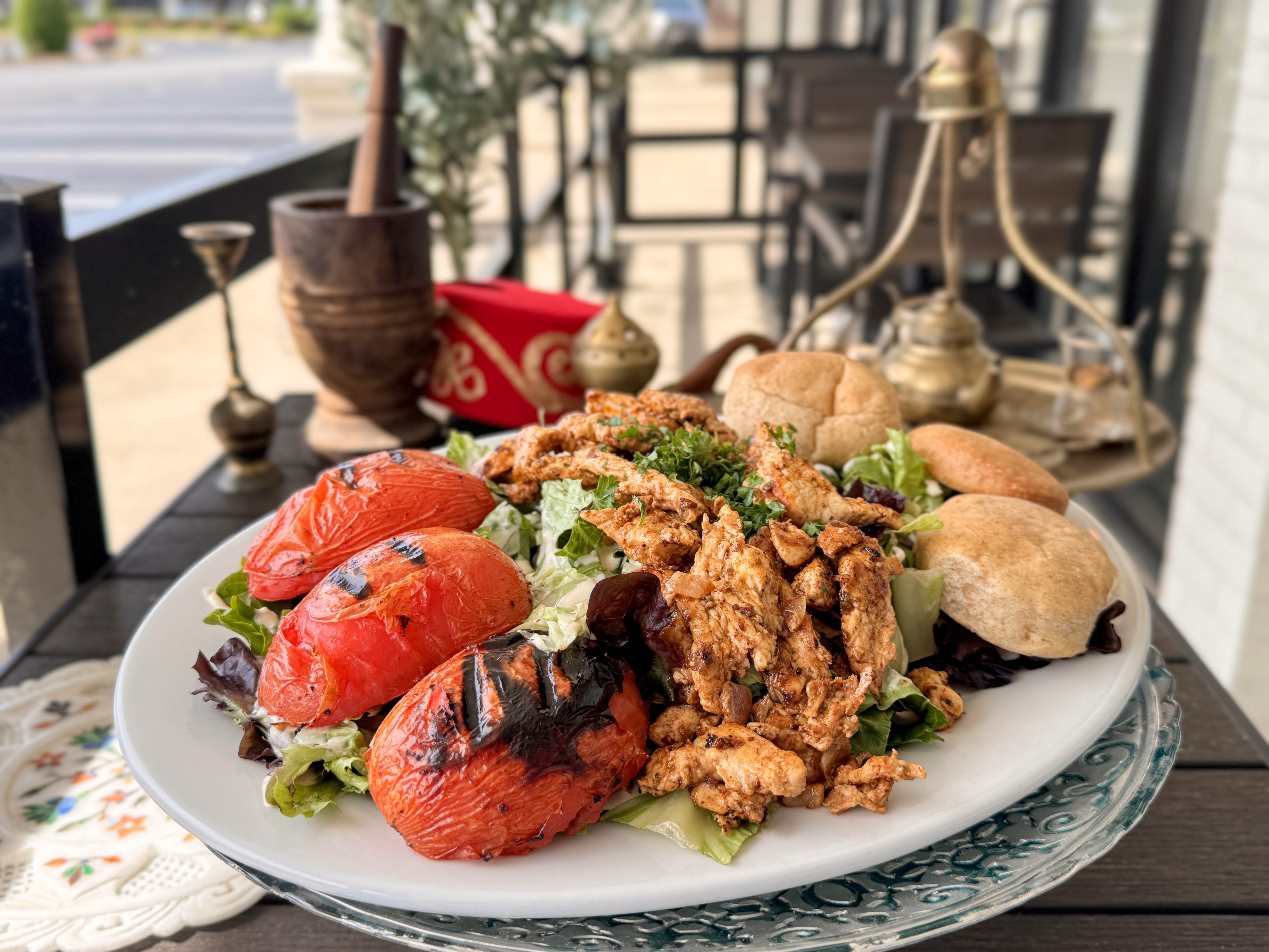 Dinner - Chicken Shawermah Platter.