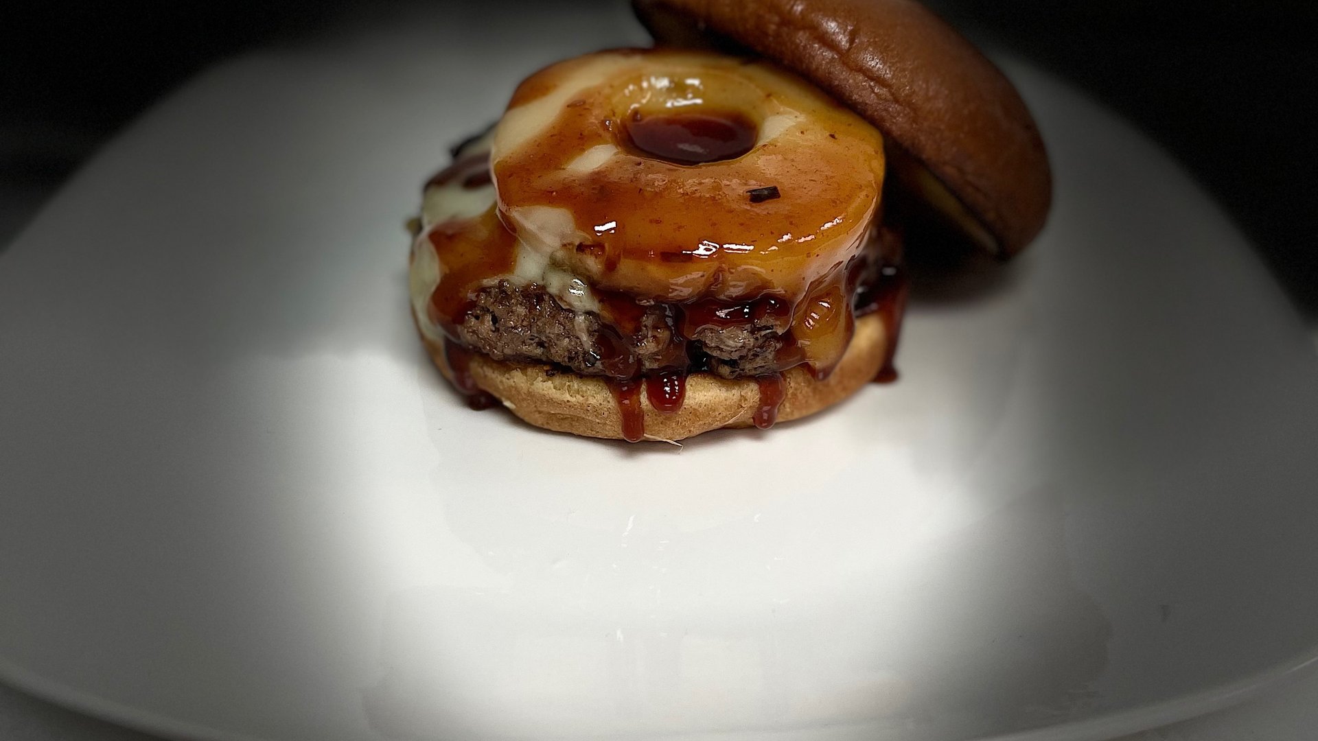 Spicy Aloha Burger.