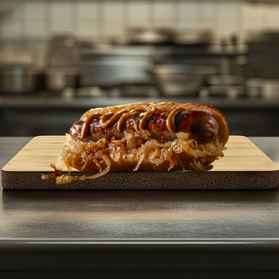 The OG 1/4 lb. Wurst - Wisconsin Amber Beer.