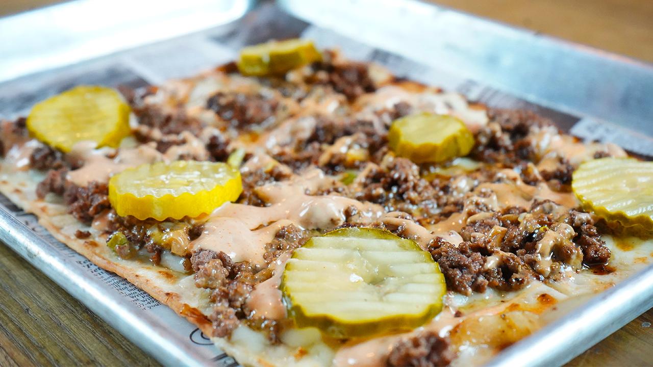 Cheeseburger Flatbread.