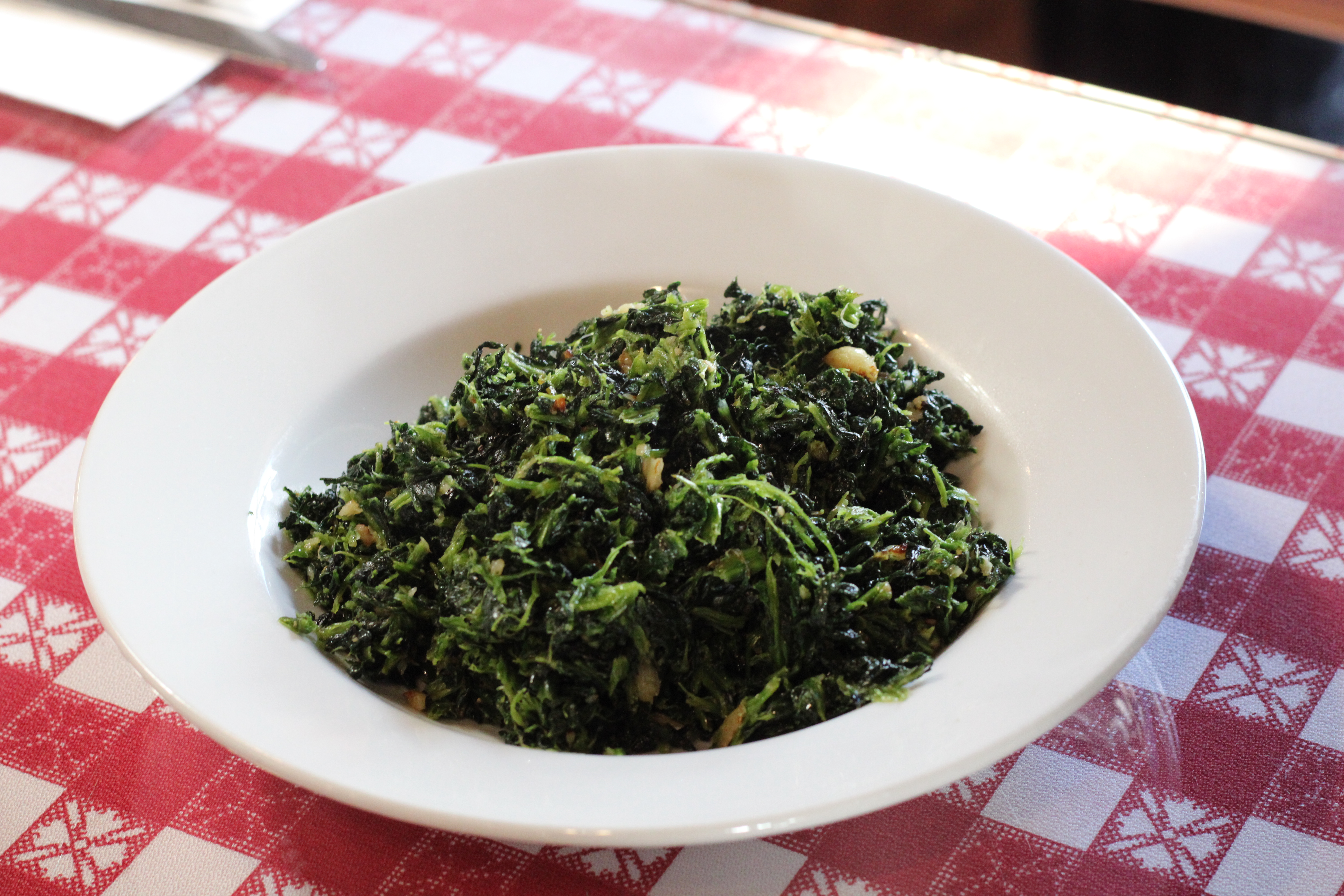 Sautéed Spinach.