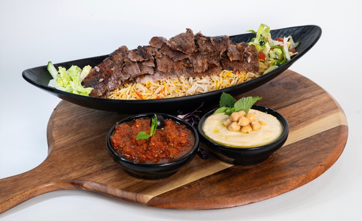 Beef Shawarma Platter.