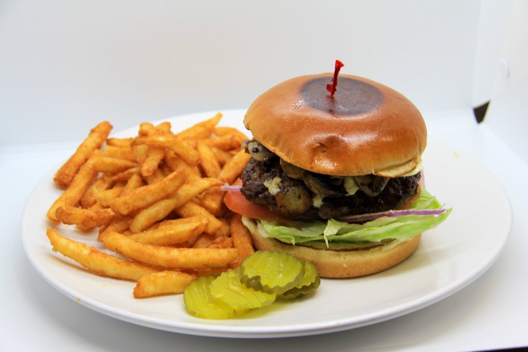 Black and Blue Burger.