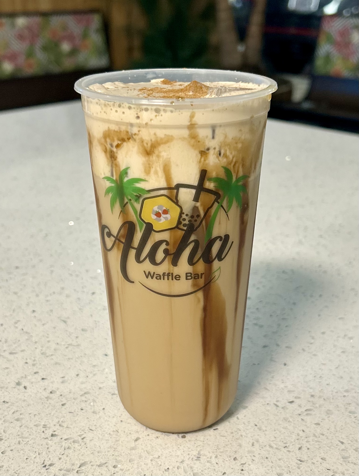 Aloha Waffle Latte.