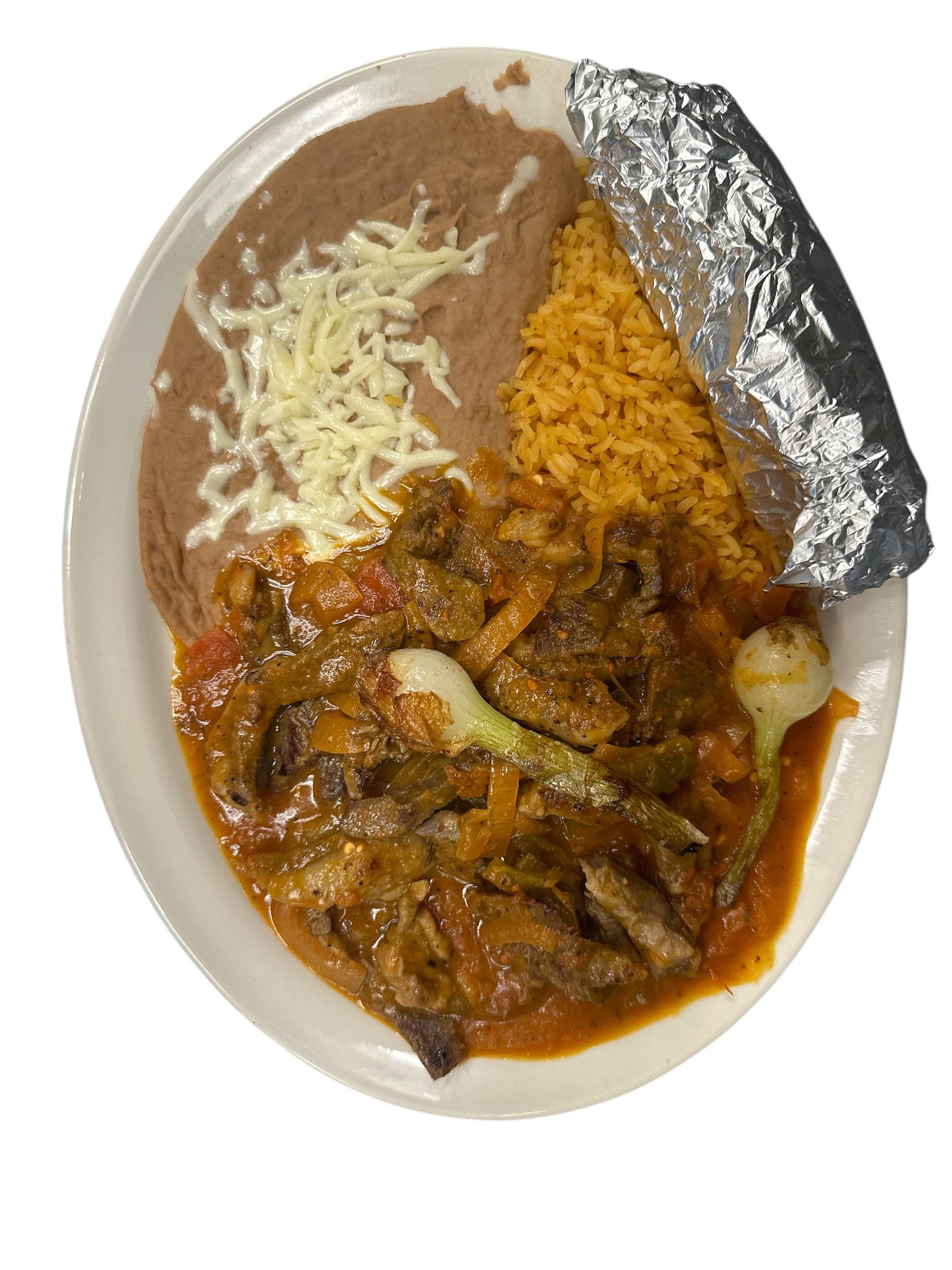 Carne a la Mexicana.