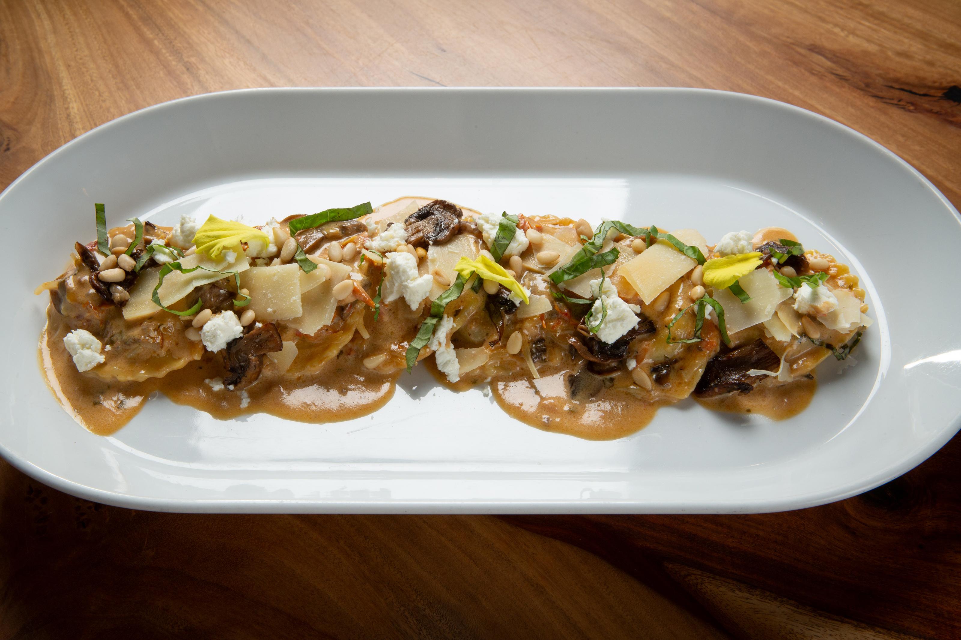 4 pc Wild Mushroom Ravioli.