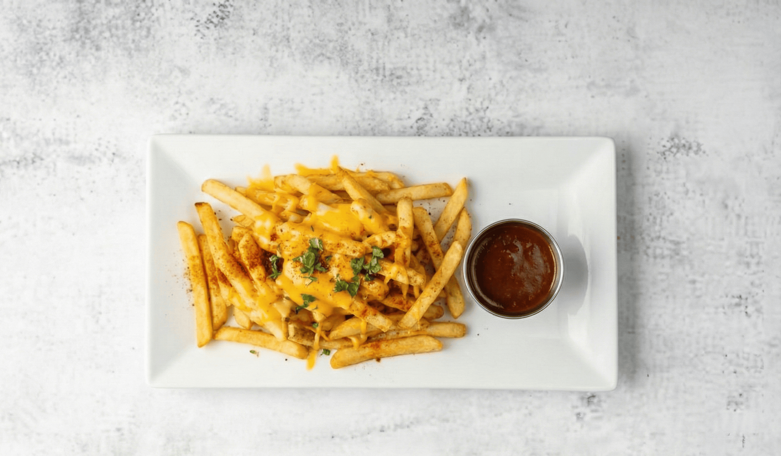 MASALA CHEESE FRIES.
