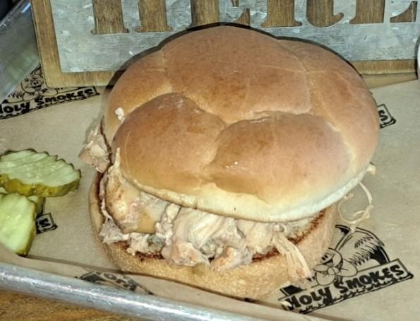 Pulled Chicken Sandwich.