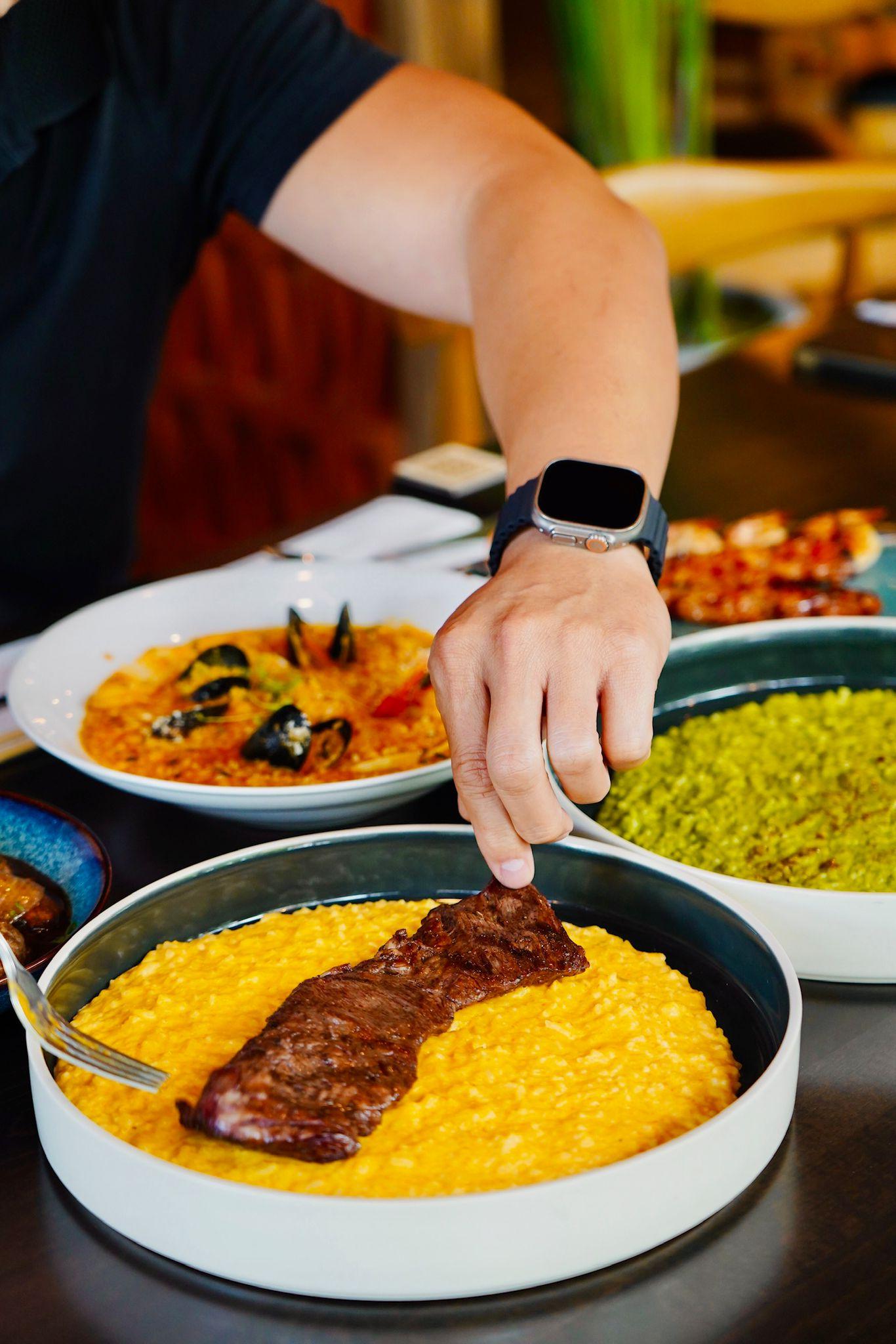 Arroz Huancaina Meloso.