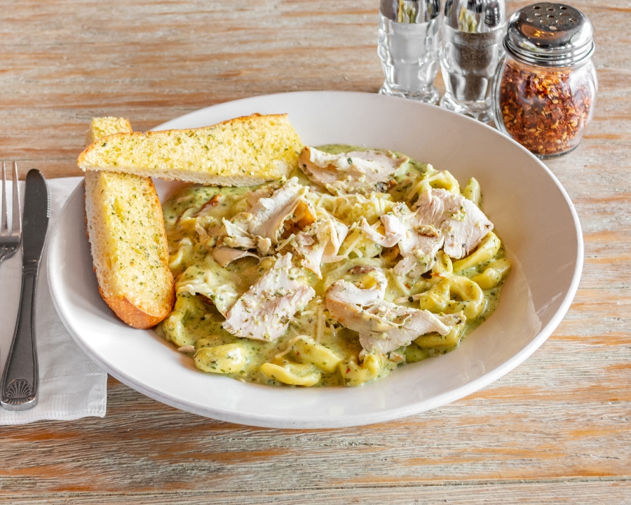 Tortellini Pesto with Chicken.