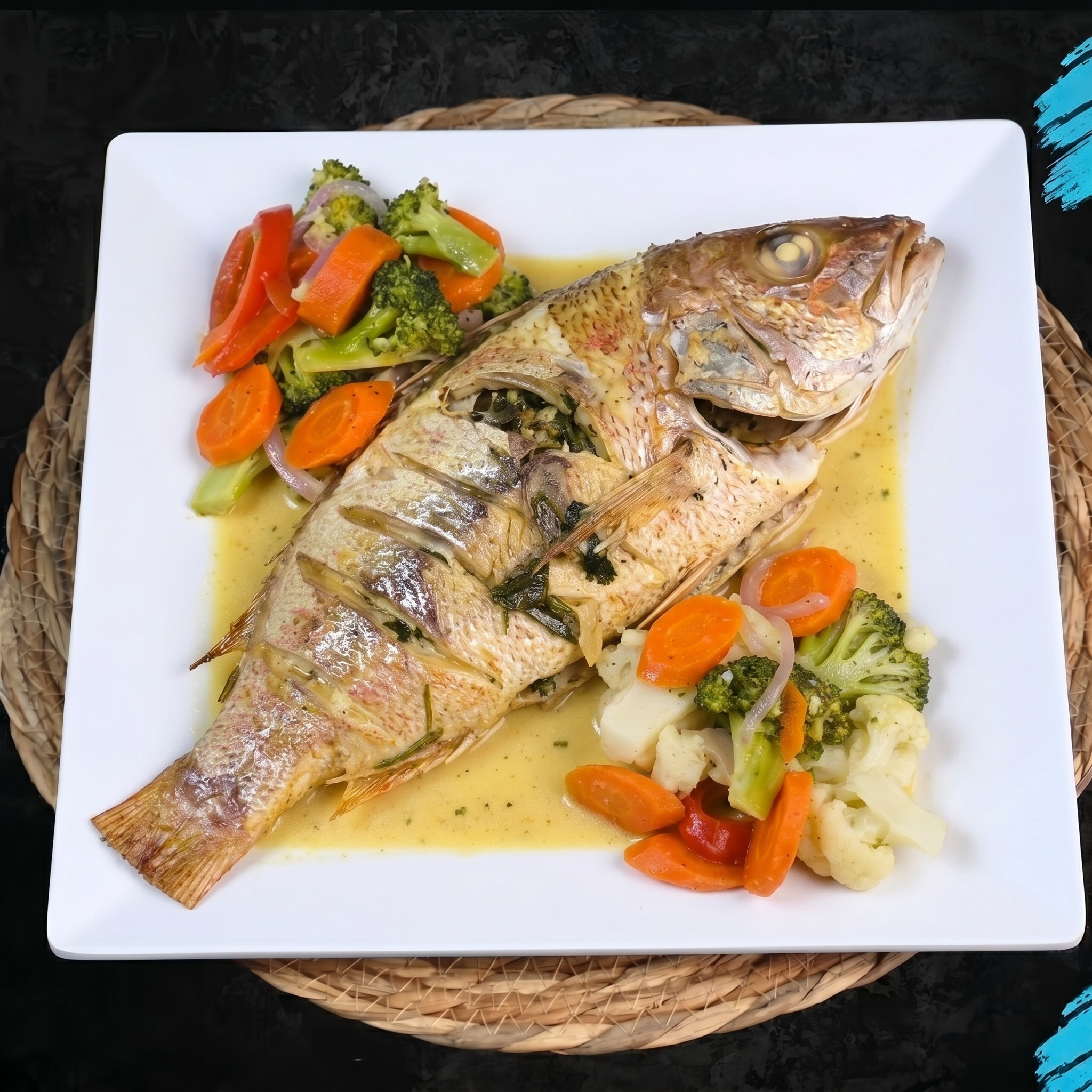 Pescado Al Vapor.