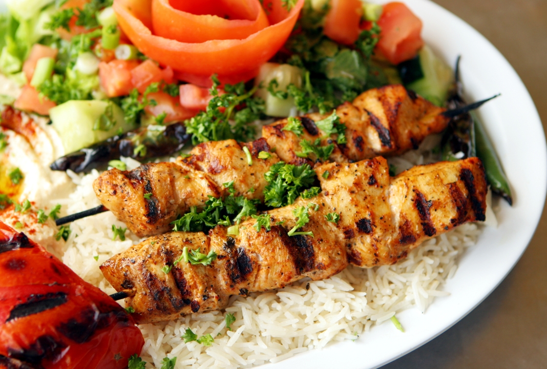 1A. Grilled Chicken Kabob.