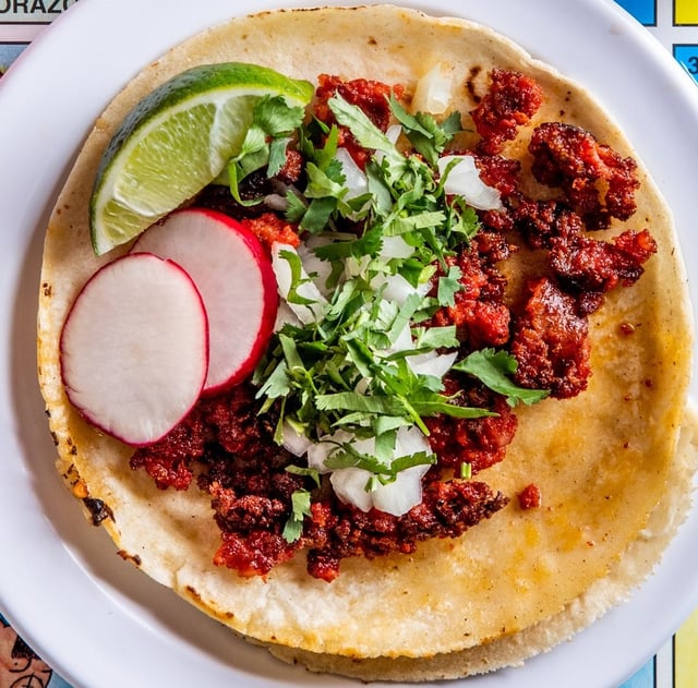 Chorizo Tacos Tray.